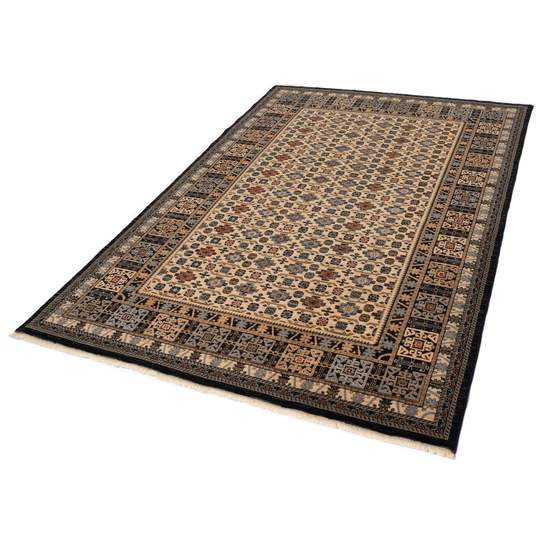 Mina 160X240 cm black Persian carpet