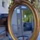 Oval mirror Louis xv period 19th century