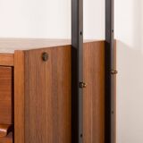 Italian vintage free standing wall unit or room divider by IMB , 1970s