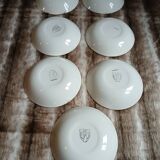 7 small deep plates Salins France