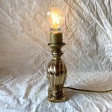 Old golden brass lamp base