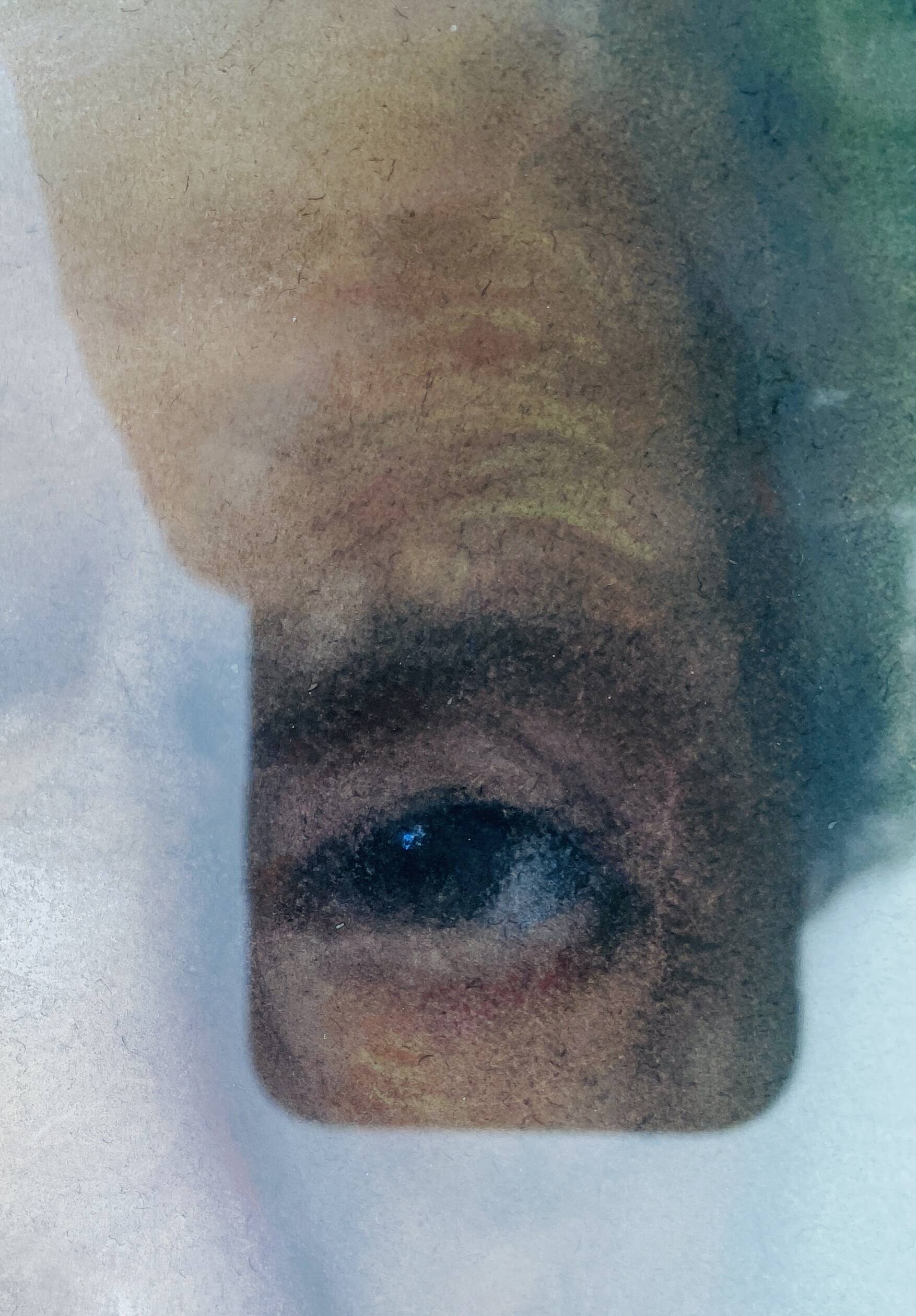 Portrait pastel encadré