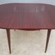 Extendable table mahogany lacquered 1960 butterfly extensions