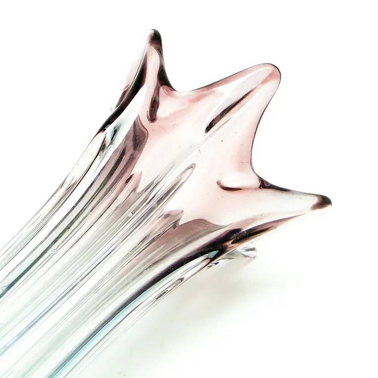 Murano vase, Sommerso, glass, design by F. Poli, Italy, 1950s