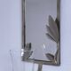 bougeoir métal argenté miroir décor feuillagé estampillé années 70