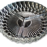 Flat aperitif compartmentalized Crystal