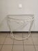 Wrought iron half-moon console