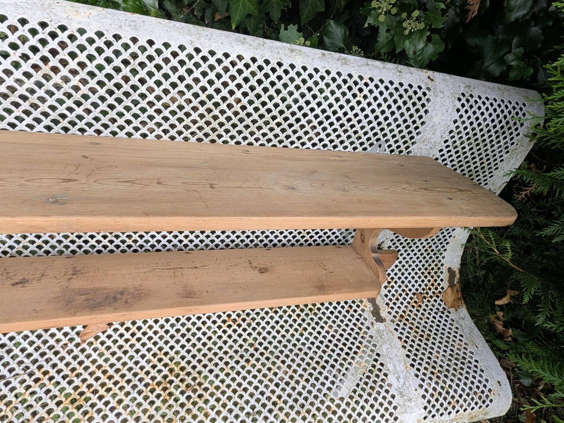 Ancienne Étagère Métier Bistro Cuisine Vaisselier Campagne 167 cm