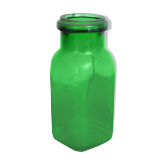 Flacon en verre vert