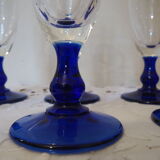 Flutes a champagne foot blue cobalt