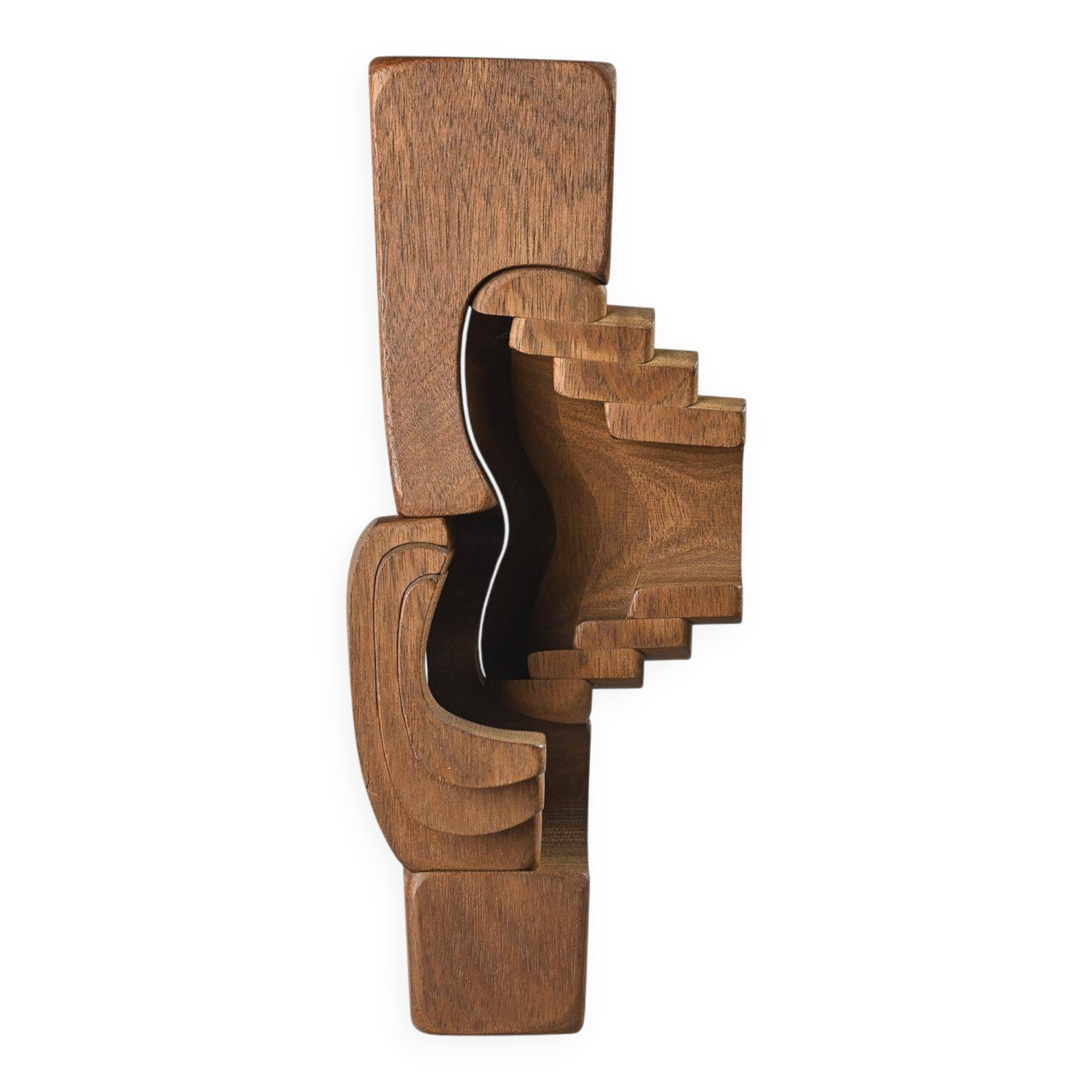 Sculpture en bois par Brian Willsher, Royaume-Uni circa 1970