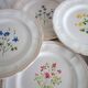 6 large flat plates Pierre Motton for Gien circa 1930