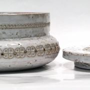 Rare boîte ou bonbonnière en céramique par Aldo Londi pour Bitossi 1960.