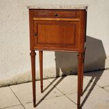 Marquetry bedside table