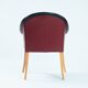 Sinan Armchairs in Leather and Beech Wood, Red and Black, Designed by Poltrona Frau, Set of 4