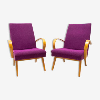 Paire de fauteuils du milieu du siècle par Jaroslav Šmídek, années 1960