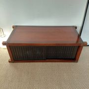 Buffet, meuble TV en bois Roche Bobois, style japandi