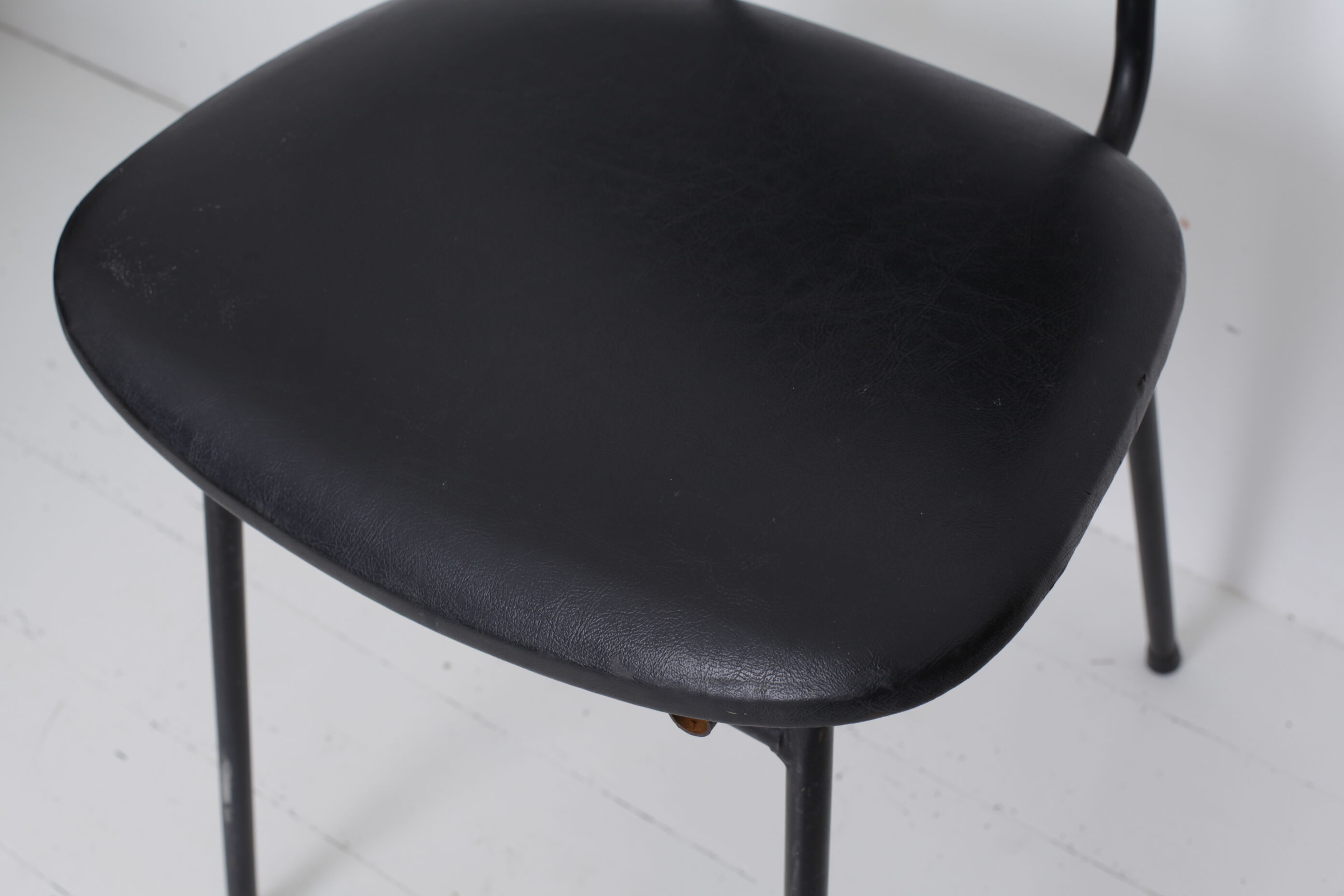 Black skai chair