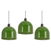 Green glass suspension by Peill Putzler, Germany, 1970