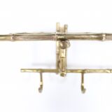 Portemanteau en laiton façon bambou