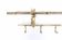 Brass faux bamboo coat rack