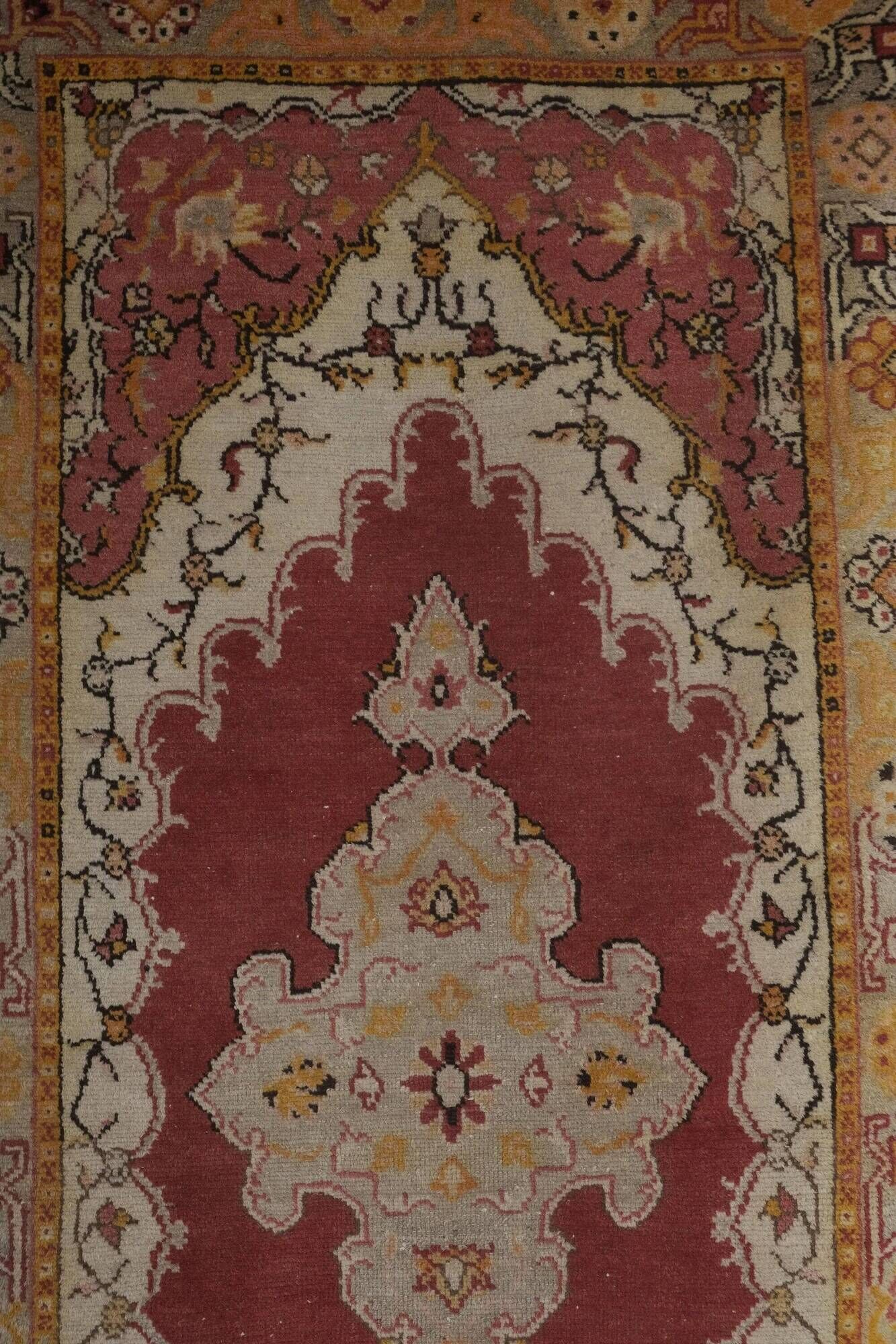 Vintage handmade Turkish rug 105x240 cm