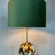 Vintage brass faux bamboo floor lamp