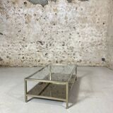 Seventies glass coffee table