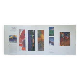 Lot de 7 aquarelles de emil nolde