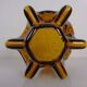 Large Murano amber glass bowl, Italy, 1960s