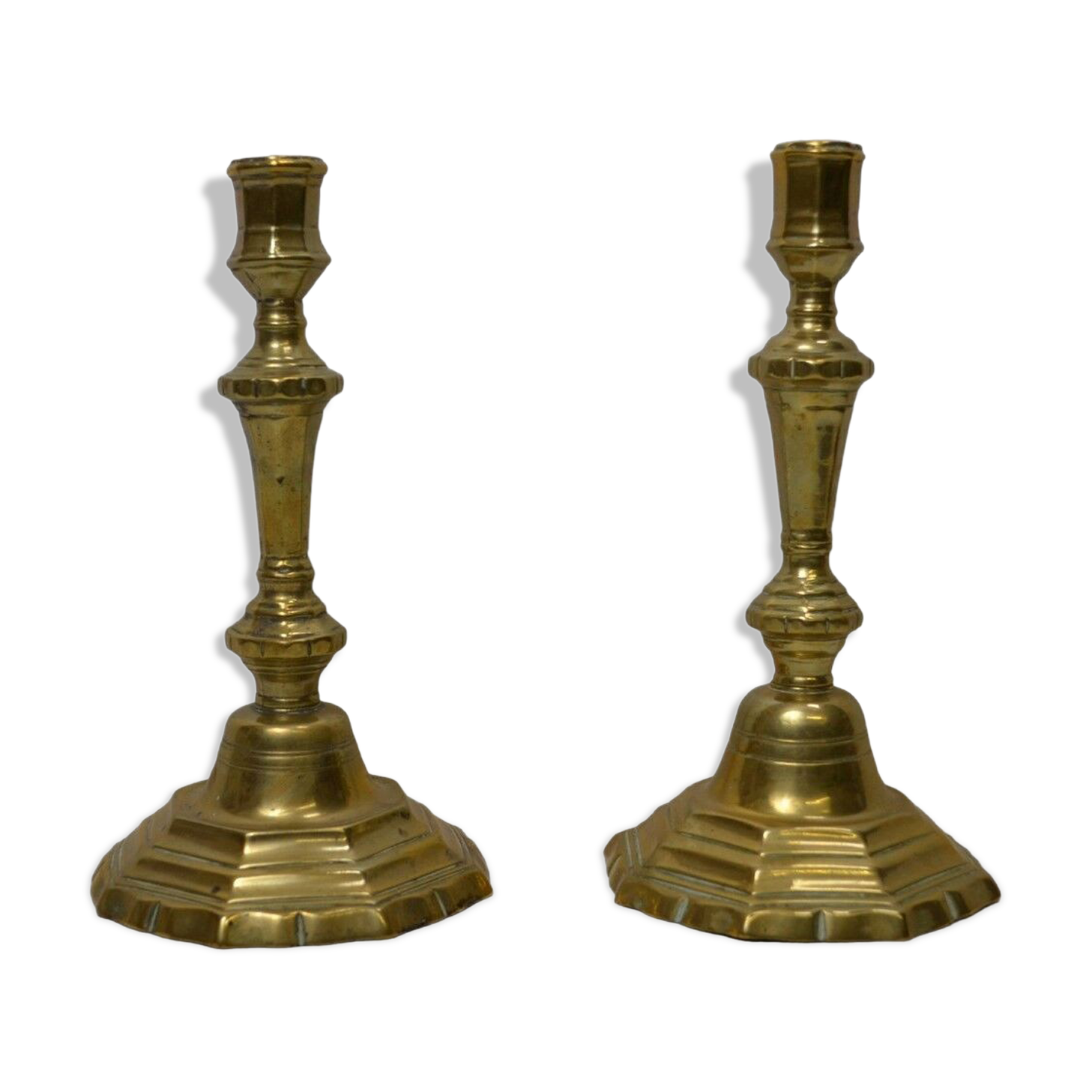 Pair of torches - Bronze chandeliers base with sides