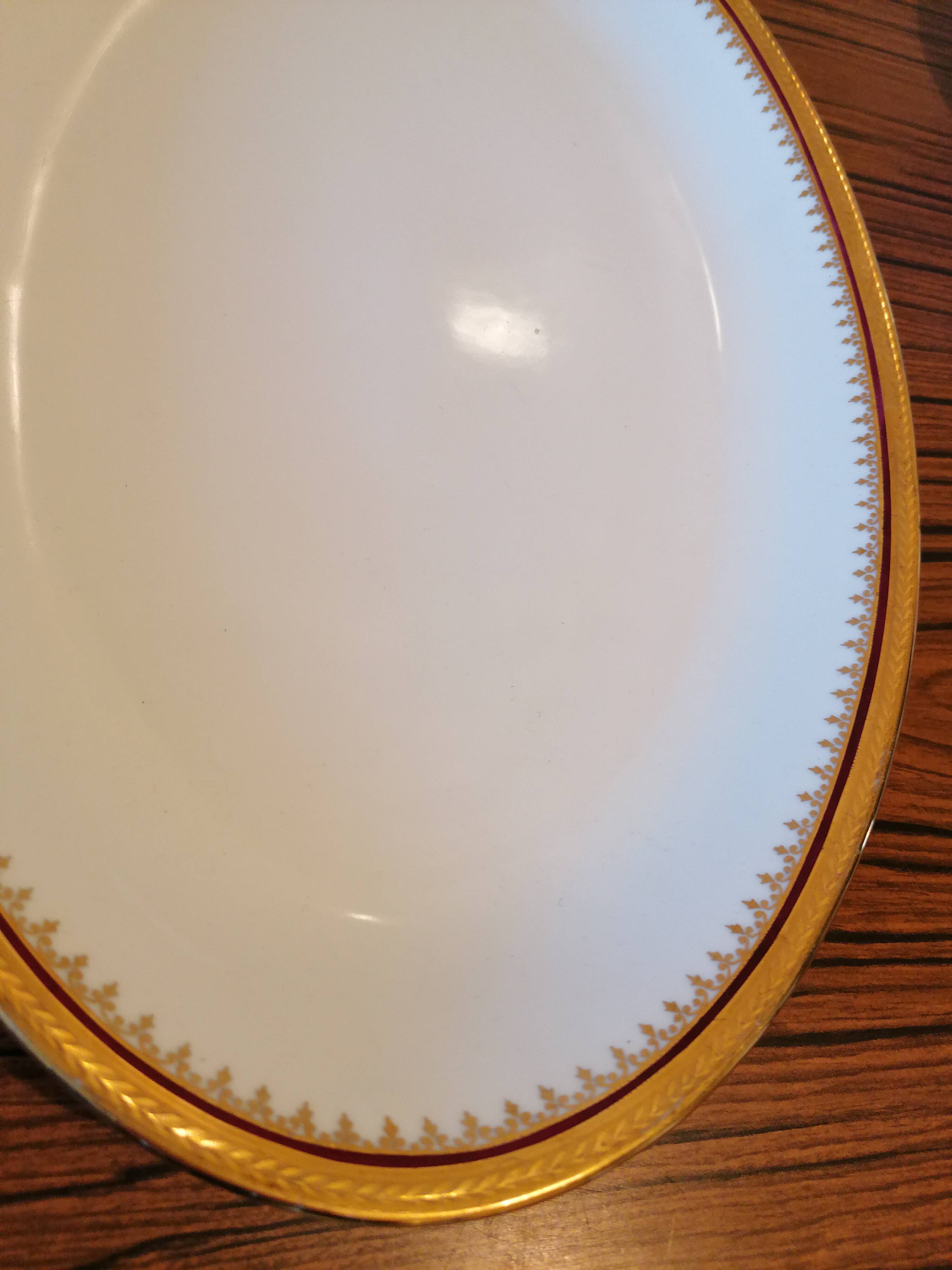 Oval serving dish and soup tureen in Limoges porcelain GDA ("Viviane")