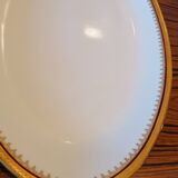 Oval serving dish and soup tureen in Limoges porcelain GDA ("Viviane")