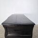 Beautiful curved tomb commode from the Louis XV period, black lacquered.