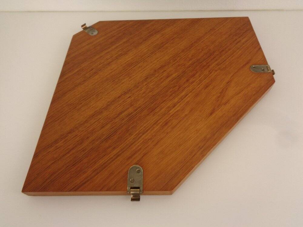 Swedish Teak Corner Shelf by Kajsa and Nils Nisse Strinning for String, 1950s