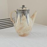 Glazed stoneware coffee pot - Biron art pottery - Vintage ceramics
