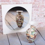 Mid-Century Wall Mirror with Wooden Frame, Czech, 1970s