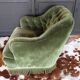 Fauteuil crapaud et repose-pieds