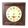 Hangarter round bakelite and vintage wood frame clock