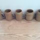 5 stoneware mugs