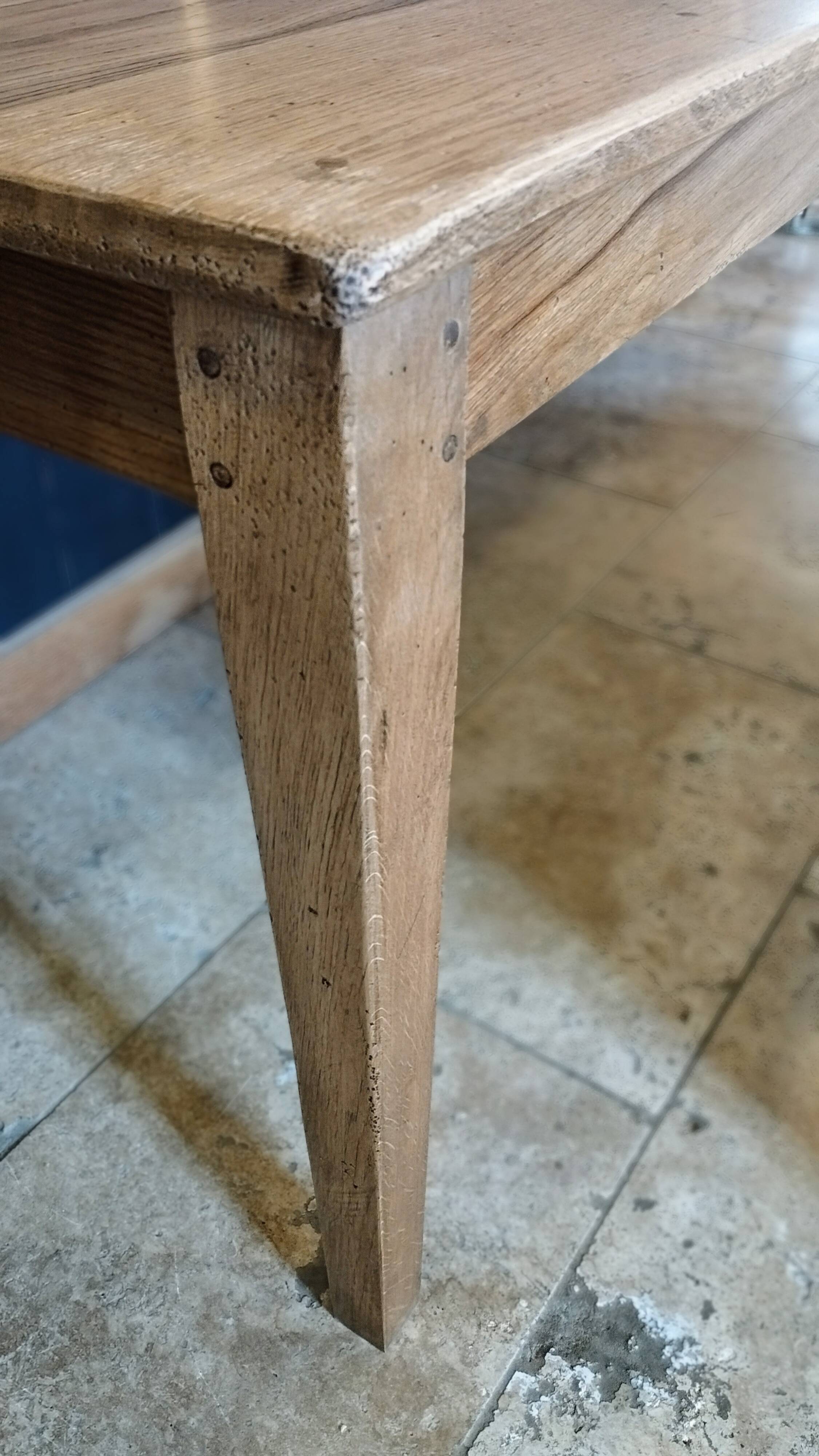 Solid oak farmhouse table 220cm x 75cm