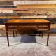 Louis XVI style desk - Walnut & Leather - 1970s