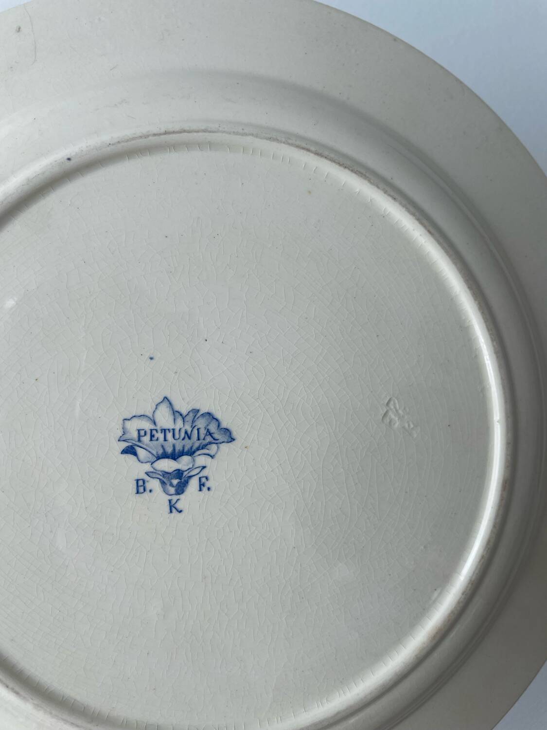 Assiette Boch Frères Keramis Pétunia