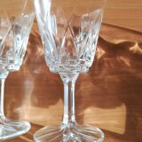 Lot de 4 Verres à Pieds arlequin  en Cristal