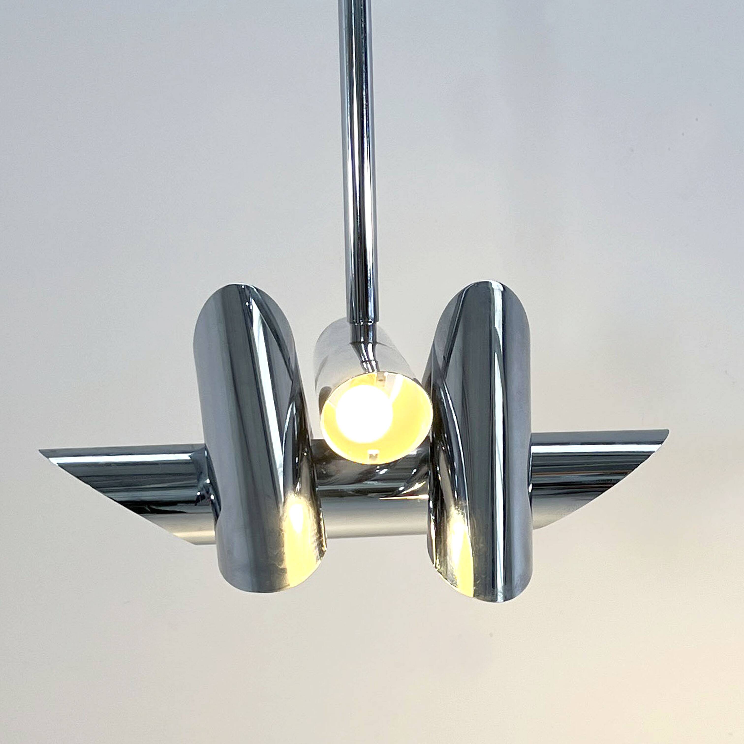 Suspension Chromée de Oscar Torlasco pour Stilkronen, 1960