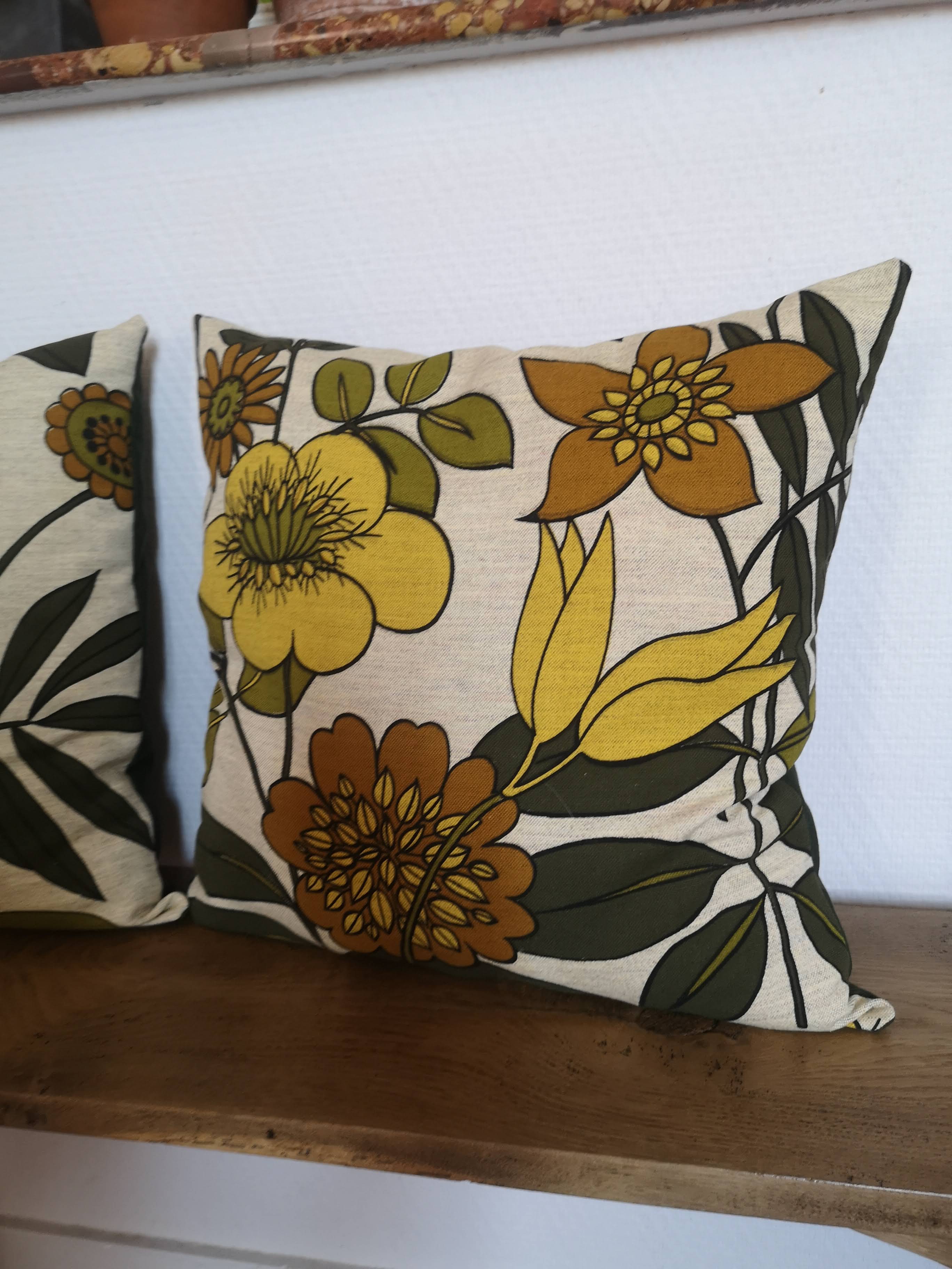 Lot de coussins imprimé 60's