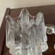 Series 6 vintage candlesticks pressed molded glass paste