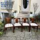 Suite de 4 chaises gondole style Empire