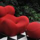 B&B Italia UP5 armchair and footrest UP6 Gaetano Pesce