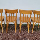 Set of 4 vintage restaurant bistro chairs - 1950s
